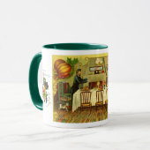Vintage Erntedank-Tasse Tasse (Vorderseite Links)