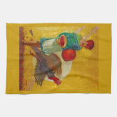 Vintage-Erntedankfest-Illustration Geschirrtuch (Horizontal)