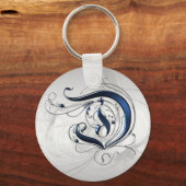 Vintage erste D Schlüsselanhänger (Vorderseite)