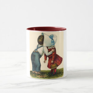 Vintage-Erster-Kuss-Tasse Tasse