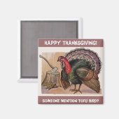 Vintage Erwähnung von Tofu Bird Magnet (Vorderseite/Rückseite)