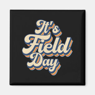 Vintage Es ist Feldtag, Leute! Süße Lehrerin Feldt Magnet
