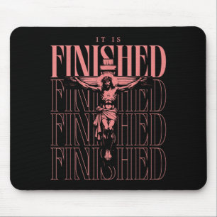 Vintage Es Ist Vollbracht - Jesus Am Kreuz Christu Mousepad