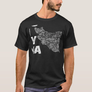 Vintage Es steckt in meiner DNA Iran Fingerabdruck T-Shirt