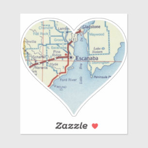 Vintage Escanaba MI Aufkleber