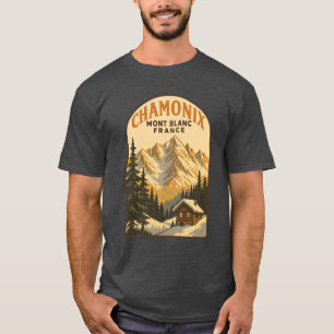 Vintage Escape nach Chamonix Mont Blanc T-Shirt