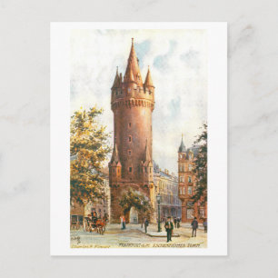 Vintage Eschenheimer Turm (Turm), Frankfurt Postkarte
