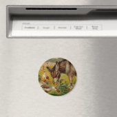Vintage Esel mit Gänsen Magnet (In Situ (Geschirrspüler))
