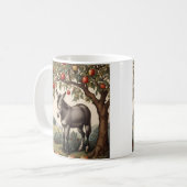 Vintage Esel unter einem Apfelbaum Kaffeetasse (Vorderseite Links)