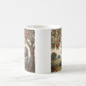 Vintage Esel unter einem Apfelbaum Kaffeetasse (Mittel)