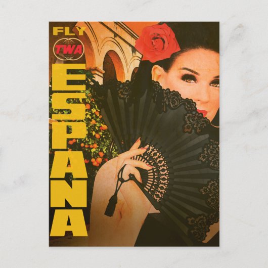 Vintage Espana Reise Postkarte (Vorderseite)