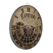 Vintage Espresso Coffee Dartscheibe (Vorderseite Links)