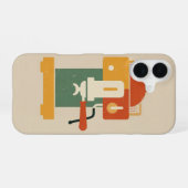 Vintage-Espressomaschine iPhone 16 Hülle (Rückseite (Horizontal))