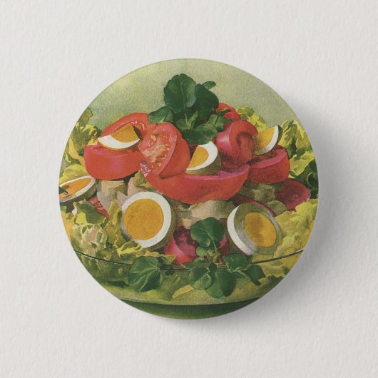 Vintage-Essen, Bio-Mischsalat Mesclun Button (Vorderseite)