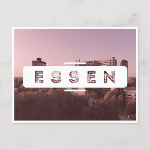 vintage Essen Deutschland Reise allemagne Postkarte
