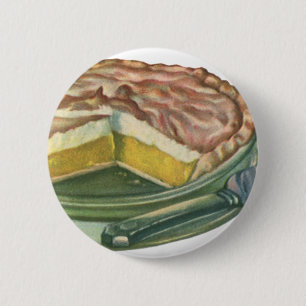 Vintage-Essen, Zitronen-Meringue-Pie-Dessert Button