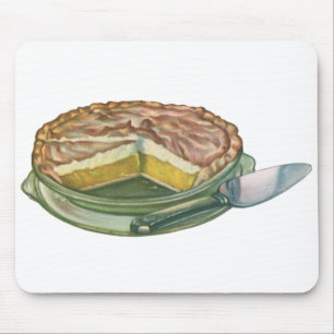 Vintage-Essen, Zitronen-Meringue-Pie-Dessert Mousepad