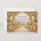 Vintage Estate Garden Birthday Dankeskarte (Vorderseite)