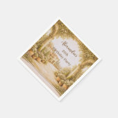 Vintage Estate Garden Birthday Serviette (Ecke)