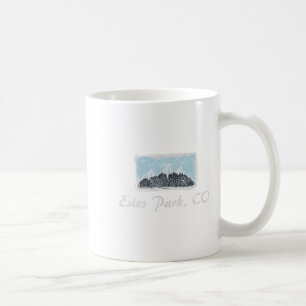 Vintage Estes Park Colorado Winterski Spaß Kaffeetasse