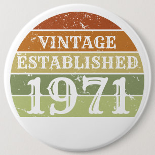 Vintage etablierte Männer Frauen abgenutzt Sonnen Button