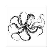 Vintage Etched Octopus Wooden Art Stamp Gummistempel (Prägung)