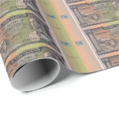 Vintage Ethiopian Birr Banknote Geschenkpapier (Rolleneckpunkt)