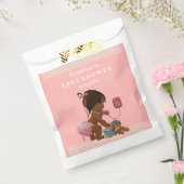 Vintage Ethnic Girl on Phone Baby Shower Chevrons Geschenktütchen (Versiegelt)
