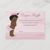 Vintage Ethnic Princess Babydusche Windelwanne Begleitkarte (Rückseite)