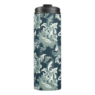 Vintage, ethnisch florale Muster. folkloristisch Thermosbecher