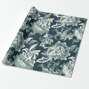 Vintage-ethnische Blumenmuster nahtlos. folklorist Geschenkpapier
