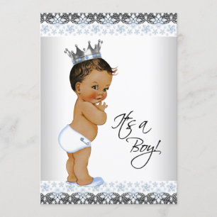Vintage Ethnische Prinz Baby Boy Shower Einladung