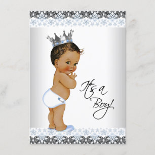 Vintage Ethnische Prinz Baby Shower Einladung