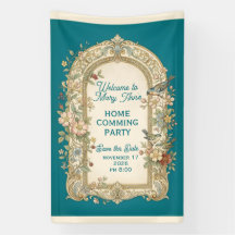 Vintage Etikett mit farbigen Blumen 55 + Ihr Text