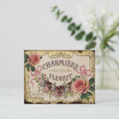 Vintage Etikett Postkarte (Stehend Vorderseite)