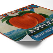 Vintage Etiketten für alte Fruchtkästen von Apple Poster (Ecke)