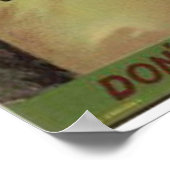 Vintage Etiketten für Fruchtkästen Poster (Ecke)