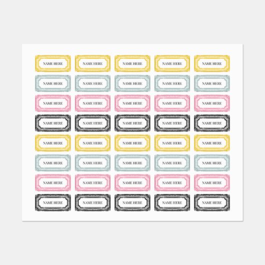 Vintage Etiketten Set 1 (Blatt)