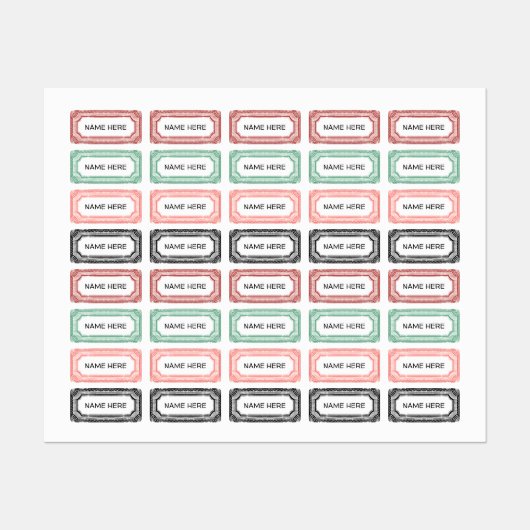 Vintage Etiketten Set 2 (Blatt)