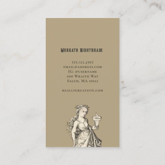 Vintage ETING-Visitenkarte Visitenkarte (Rückseite)