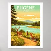 Vintage Eugene Oregon Poster (Vorne)