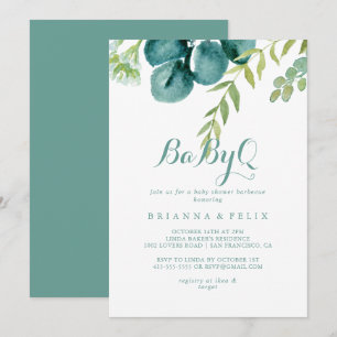 Vintage-Eukalyptus-BabyQ-Baby-Shower-Barbecue Einladung