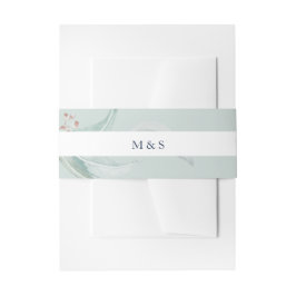 Vintage Eukalyptus-Blätter Wasserfarben Einladungsbanderole