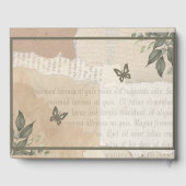 Vintage Eukalyptus-Hochzeit Gästebuch (Rückseite)