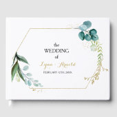 Vintage Eukalyptus-Hochzeit Gästebuch (Vorderseite)