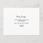 Vintage Eukalyptus-Trauzeugin Einladungspostkarte (Rückseite)