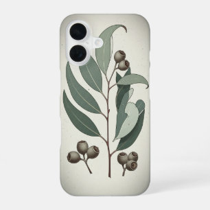 Vintage-Eukalyptusblätter iPhone 16 Hülle