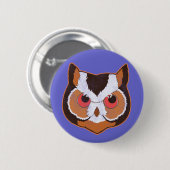 Vintage Eule Button (Vorne & Hinten)