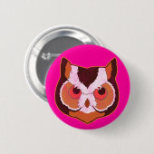 Vintage Eule Button (Vorne & Hinten)