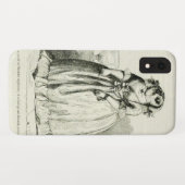 Vintage Eule Case-Mate iPhone Hülle (Rückseite (Horizontal))